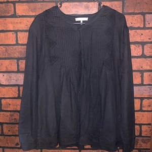 House of Harlow 1960 black blouse
